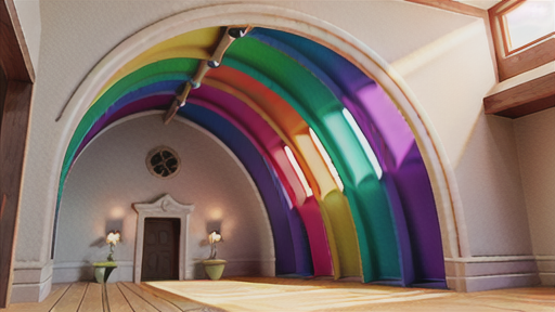 虹の特徴：色とりどりのアーチ